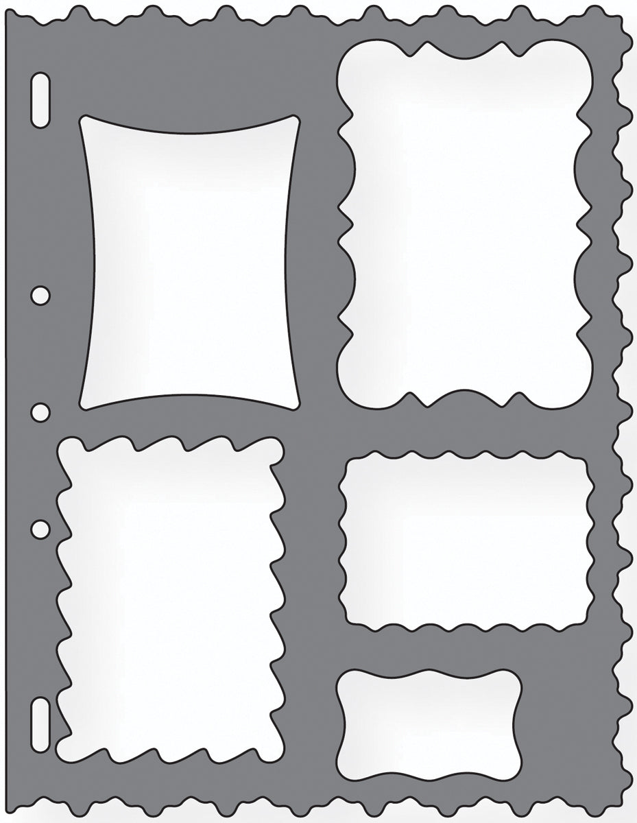 Fiskars Shape Template 8.5"X11" - Frames