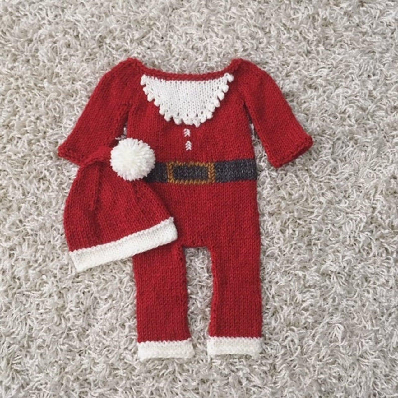 Pere Noel Santa romper set