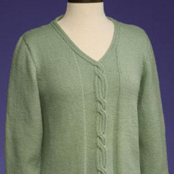 Cable Panel Pullover #158