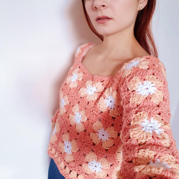 Mosaic Granny Square Sweater
