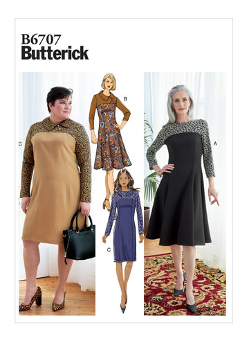 Butterick Misses'/Women's Dress B6707 - Sewing Pattern