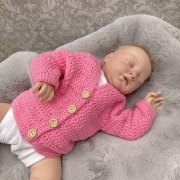 V-Neck Raglan Crochet Cardigan Pattern UK Terms#447