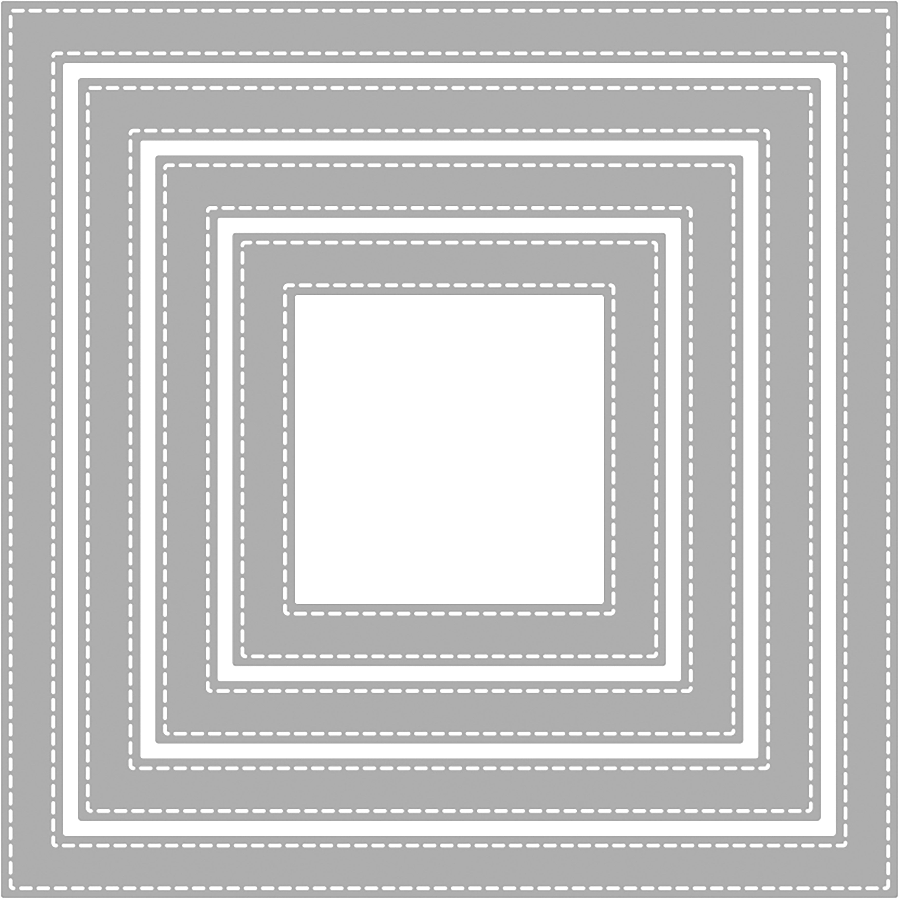 Paper Rose Dies - Stitched Square Frames