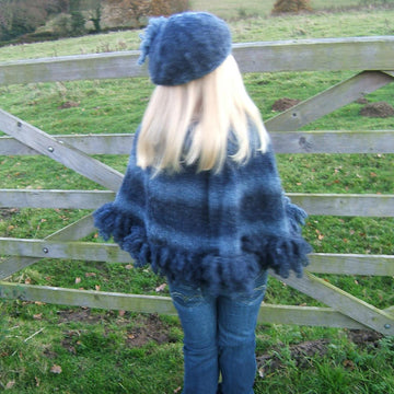 "Storm" Child/Adult Poncho with Matching Beret