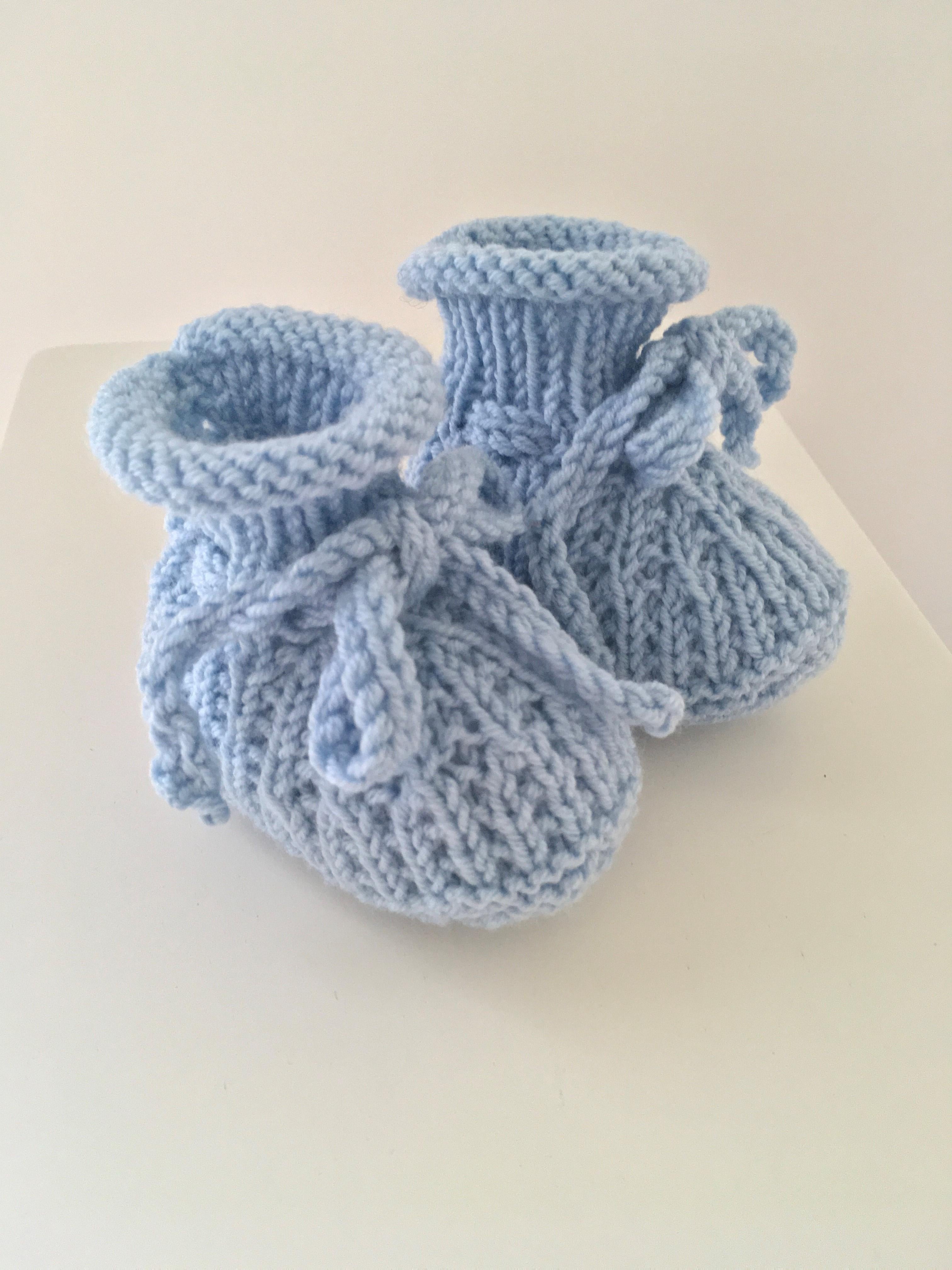 Blue Wren Booties and Hat BJ49