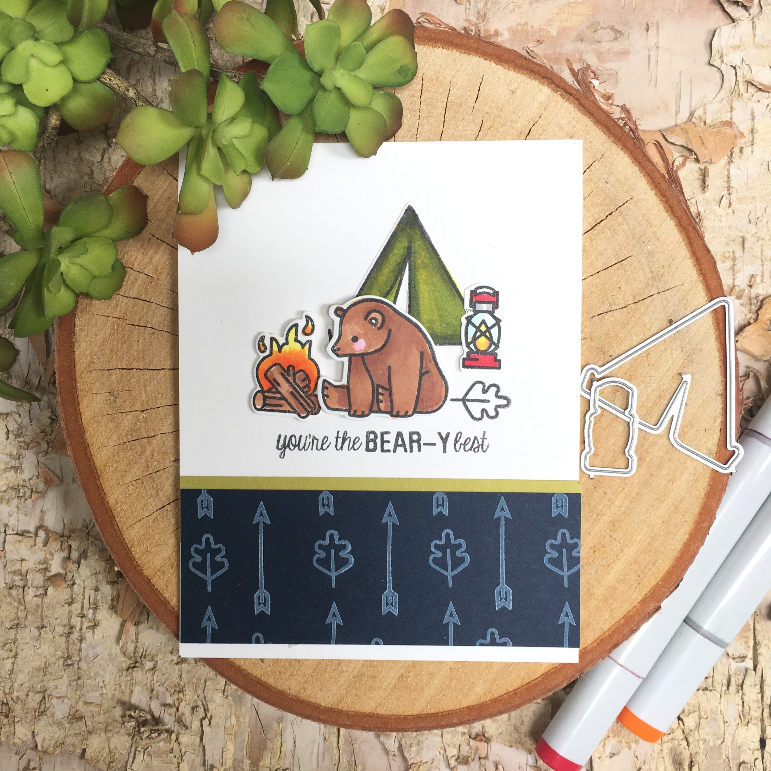 Hero Arts Clear Stamps 4"X6" - Camp In The Wild