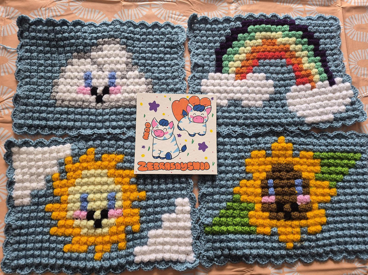 Sunshine and bobble placemats
