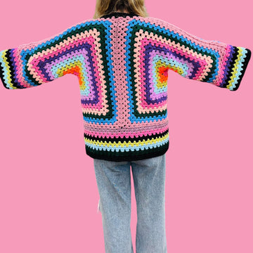 Hexagon Crochet Cardigan