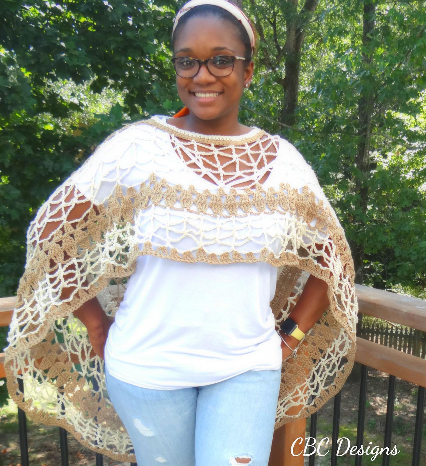Flower Mandala Circle Poncho
