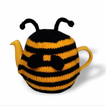 Happy bee tea cozy