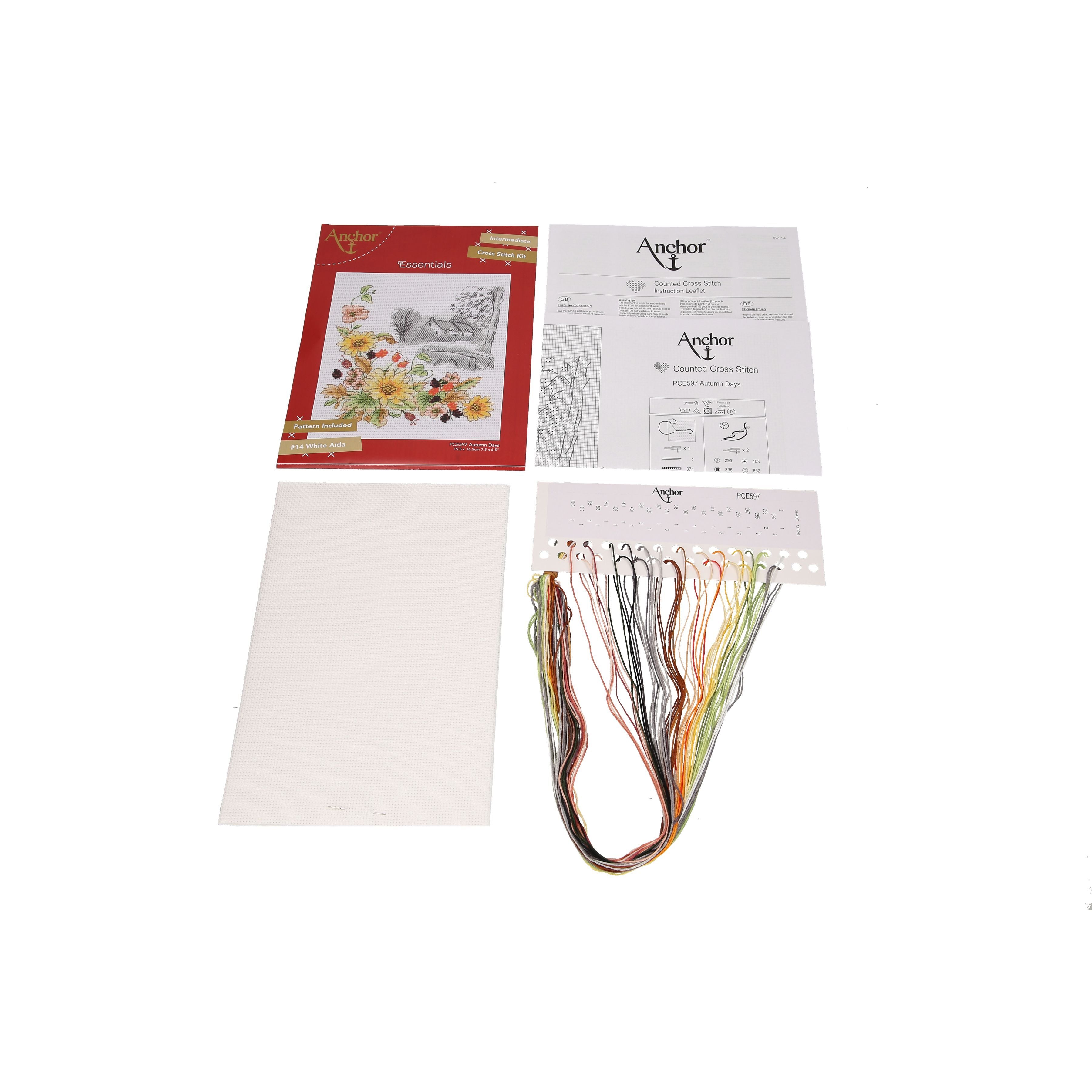 Anchor Autumn Days Cross Stitch Kit Cross Stitch Kit - 16.5 x 19.5 cm
