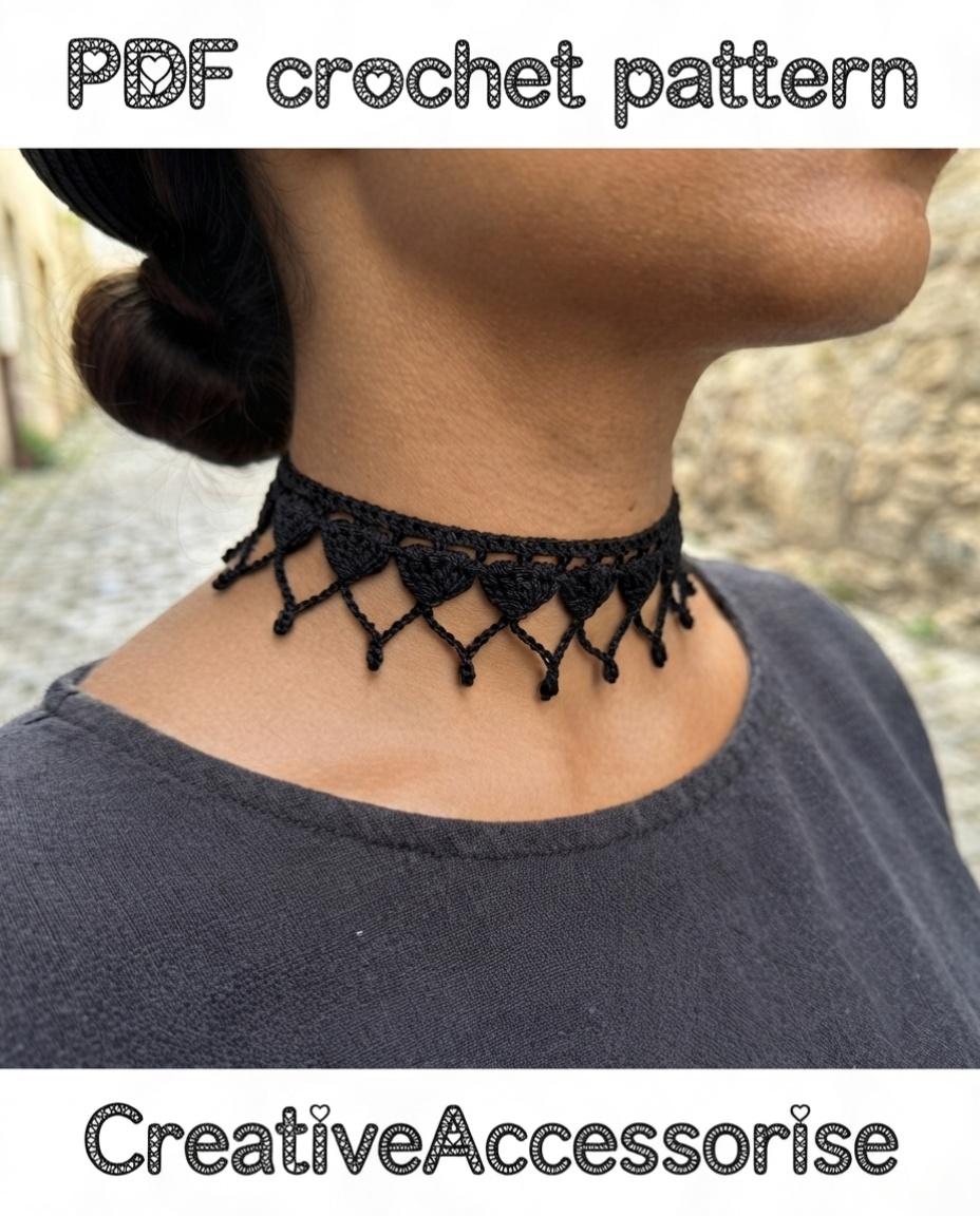 Heart Lace Choker