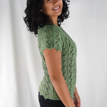 Little Summer Raglan in Cascade Yarns Noble Cotton - DK660 - Downloadable PDF