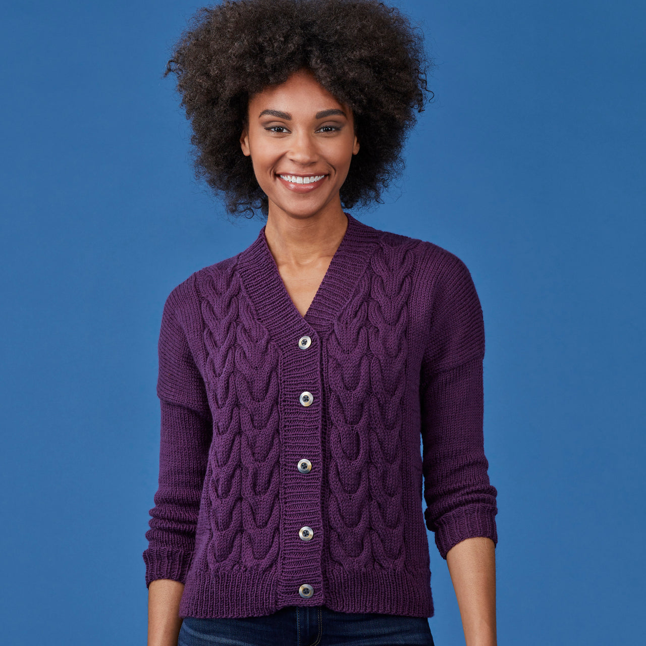 Downey Cardigan - Knitting Pattern for Women in Tahki Yarns Superwash Merino Worsted Twist by Tahki Yarns - Downloadable PDF