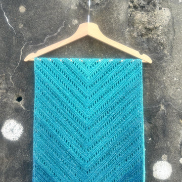 A mermaid's tail shawl