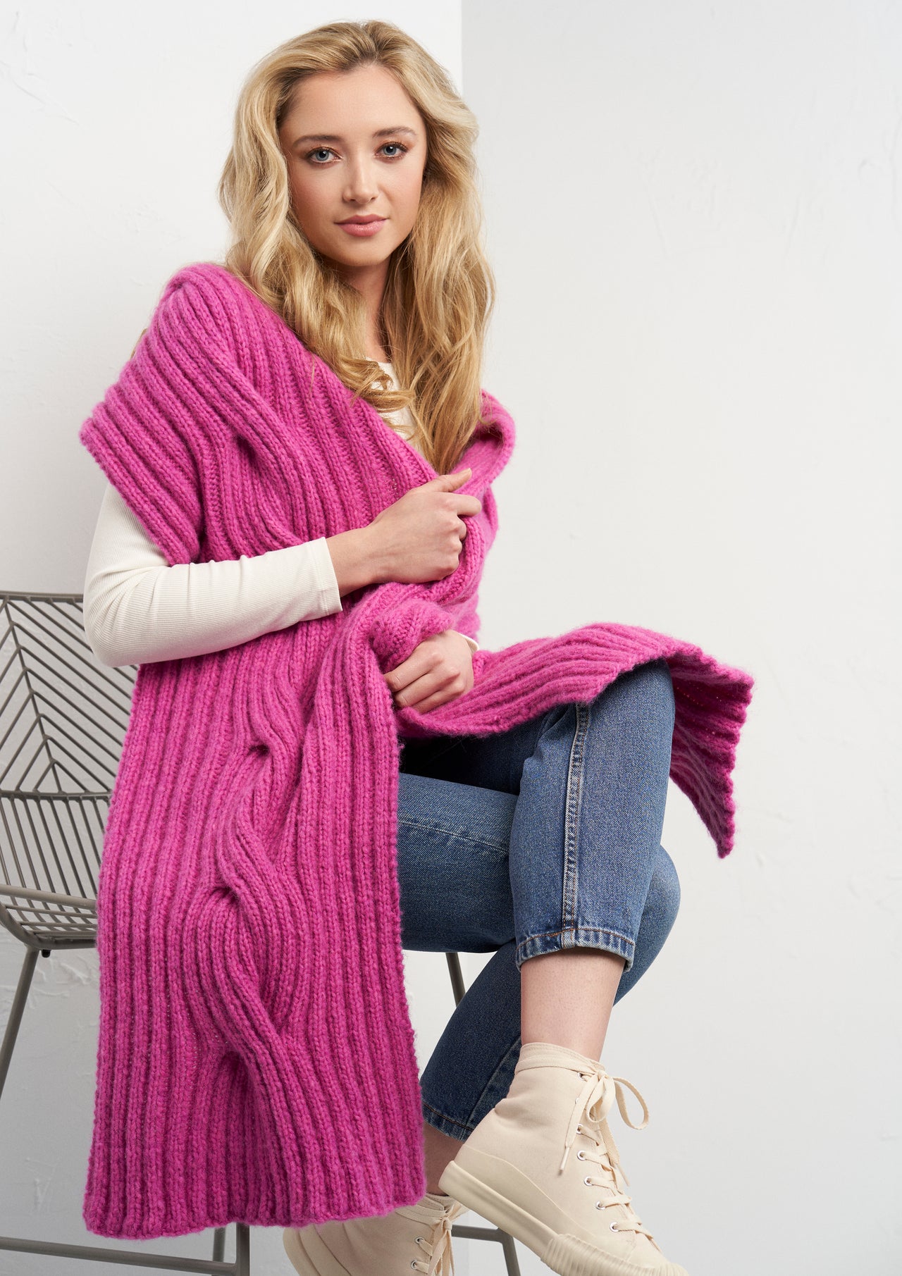Mariner Shawl in Rowan Brushed Fleece - RTP004-0012-ENPFRP - Downloadable PDF