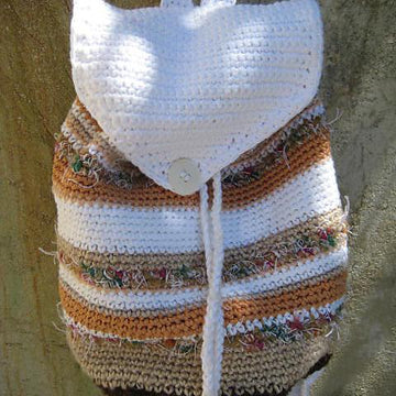 Striped backpack