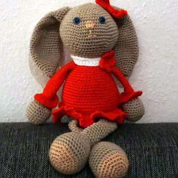 Häkelanleitung Hasenmädchen Bunny !