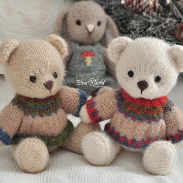 Christmas Sweaters fot Teddy and Bunny