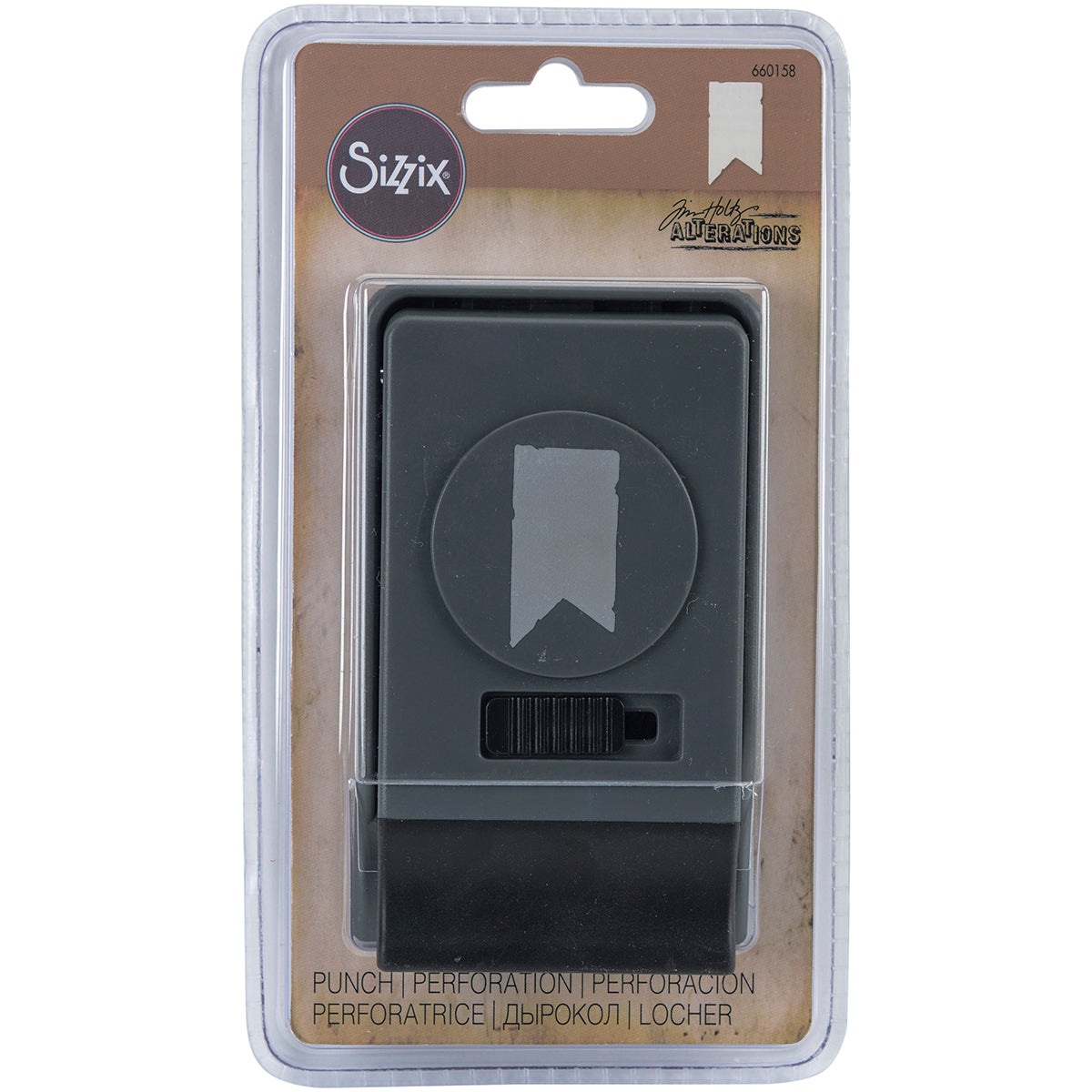 Sizzix Large Paper Punch By Tim Holtz - Banner