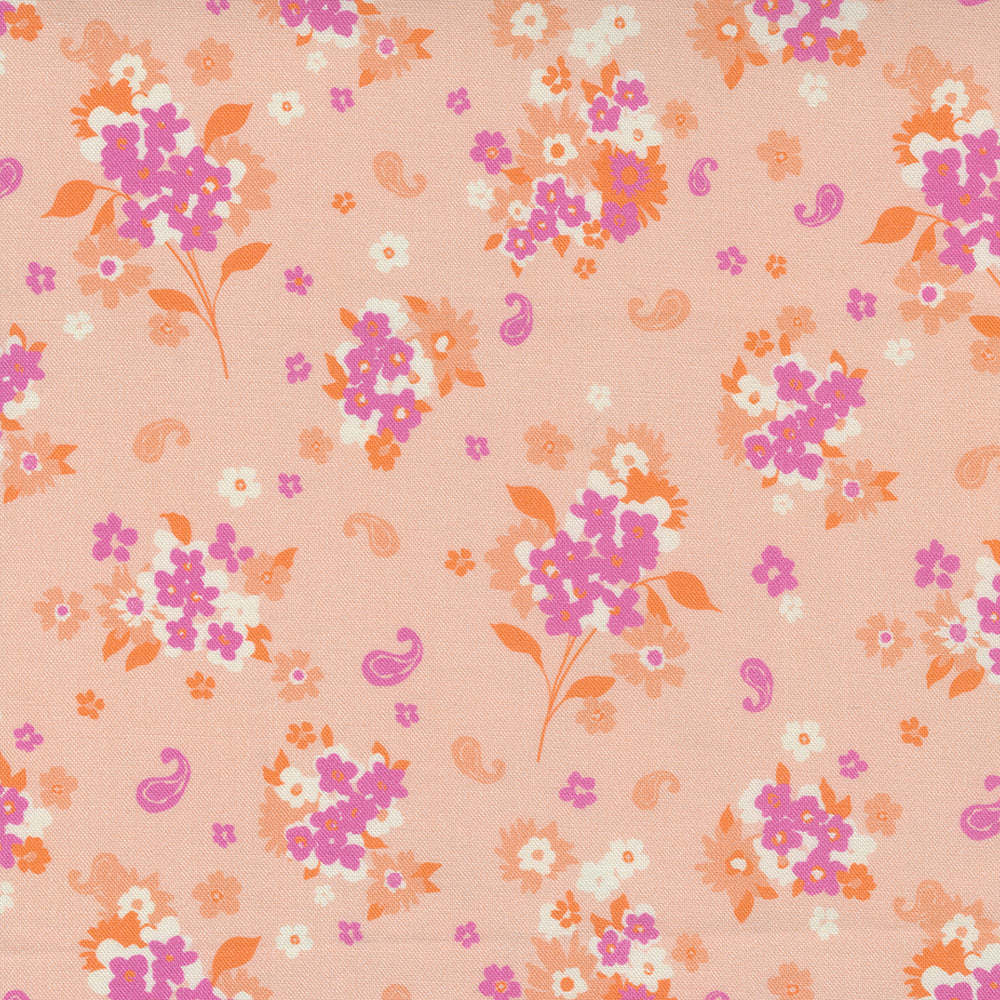 Moda Fabrics Paisley Rose - Pink - 11884-22