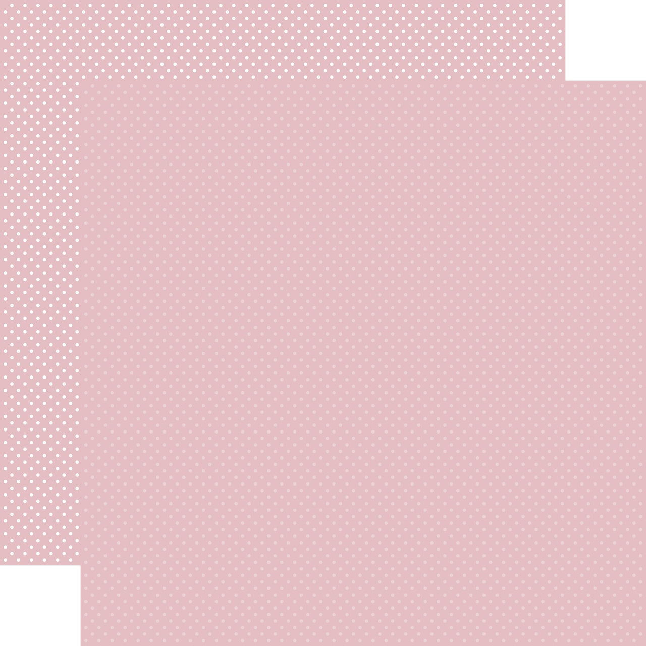Echo Park Paper Carta Bella Dots Double-Sided Cardstock 12"X12" 25/Pkg - Light Mauve