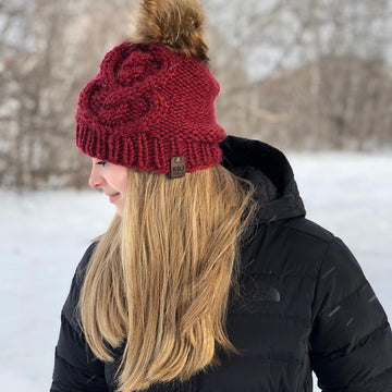 Knit Celtic Heart Beanie