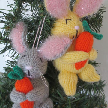 Hoppy Holiday Bunny Ornament