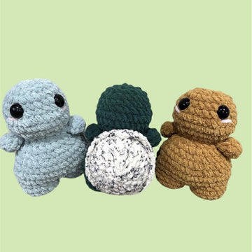 Baby Turtle Crochet Amigurumi Plushie Toy Pattern