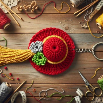Crochet Hat Keychain Pdf + ideo Tutorials