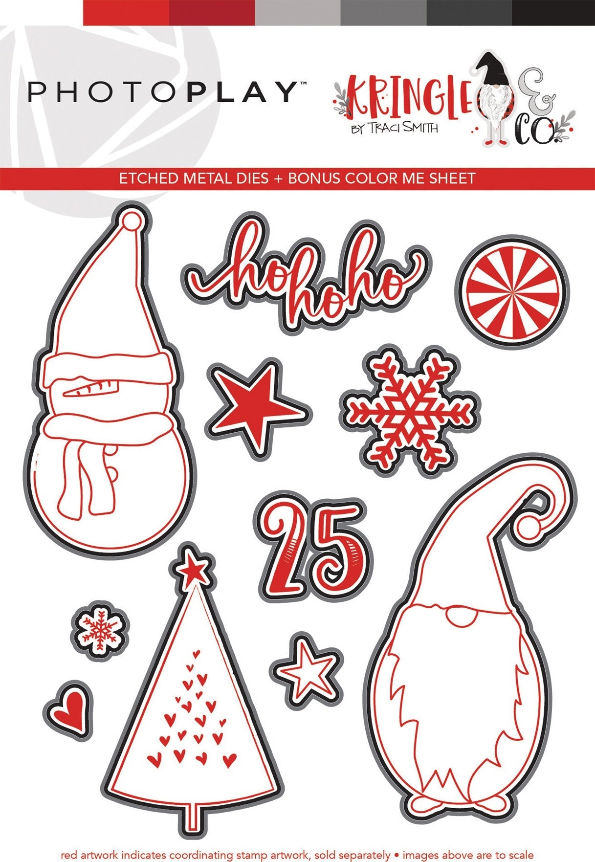 Photoplay Paper PhotoPlay Etched Die - Ho Ho Ho, Kringle & Co