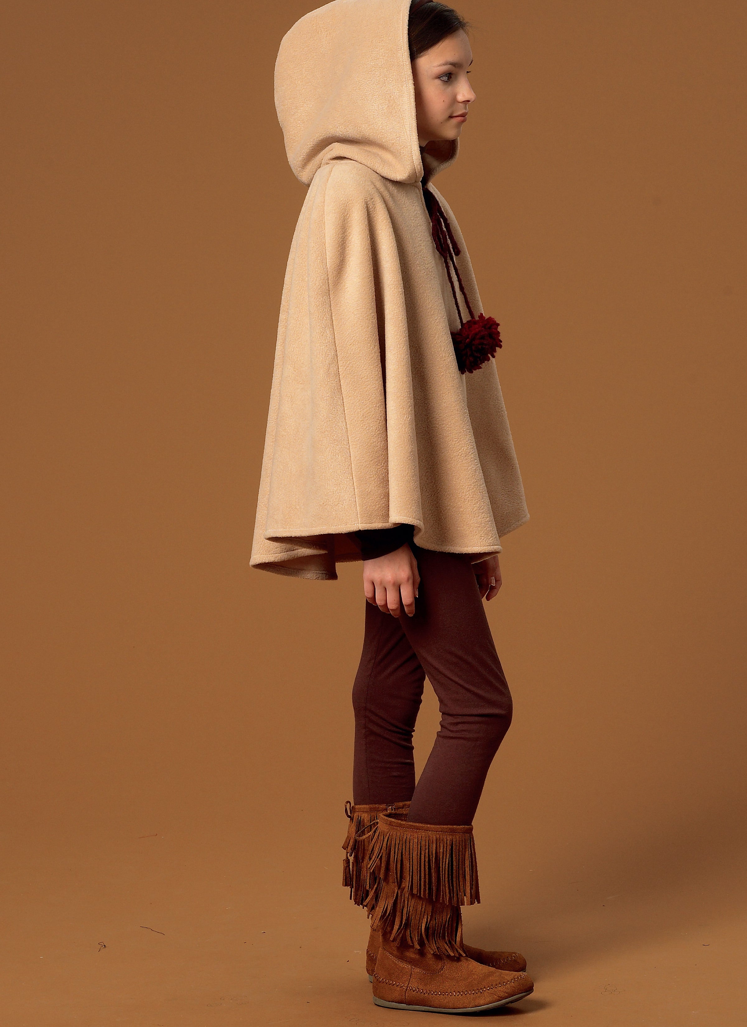 McCall's Children's/Girls' Ponchos, Hat and Scarf M7012 - Sewing Pattern