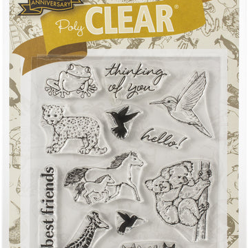 Hero Arts From The Vault Clear Stamp 4"X6" - Realistic Animals