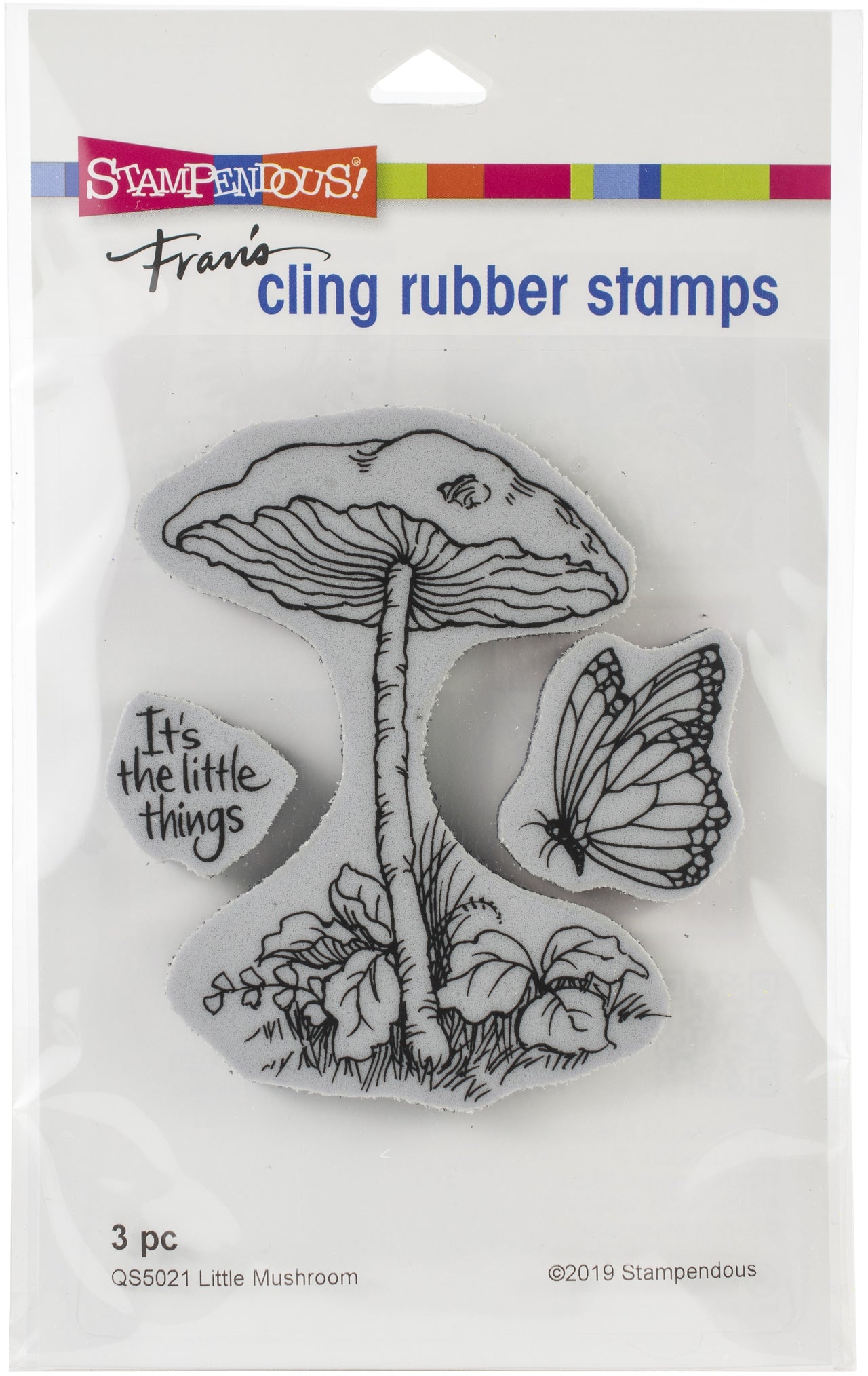 Stampendous Cling Stamp - Little Mushroom