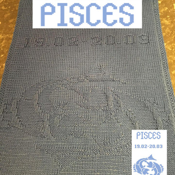 Nr. 548 Zodiac Pisces guest towel