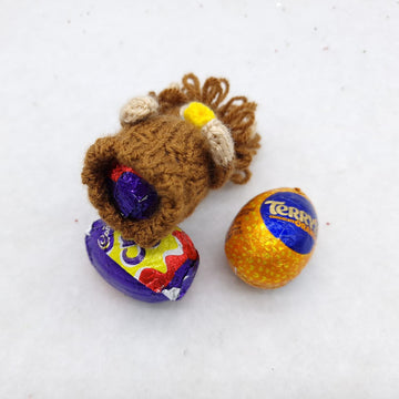Highland Cow Creme Egg Cosy
