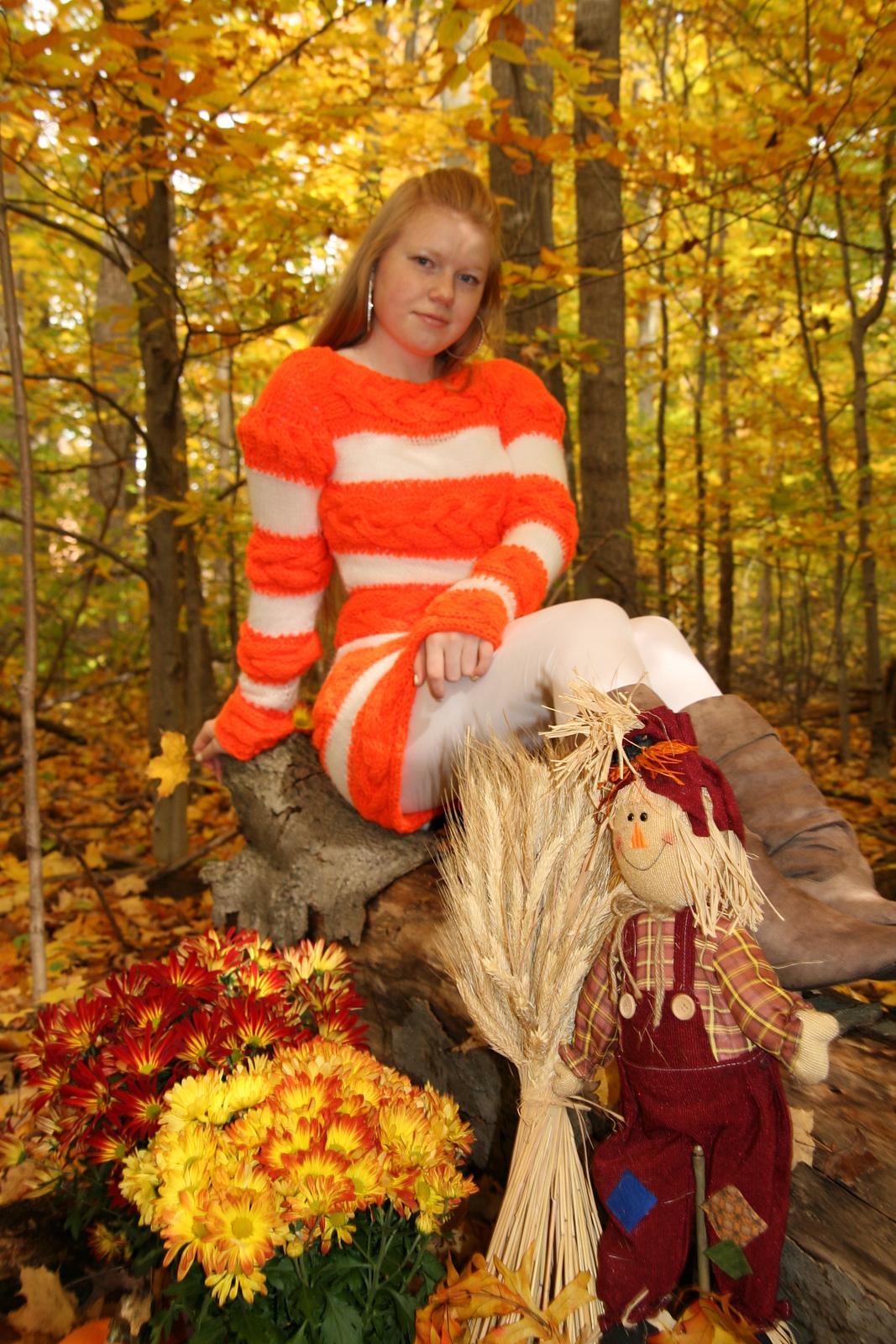 Pumpkin Spiced Autumn - Cable Pullover