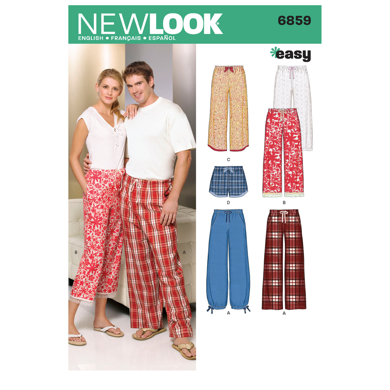 New Look Miss/Men Separates 6859 - Paper Pattern, Size A