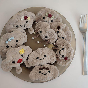 Dumpling Crochet pattern, food amigurumi