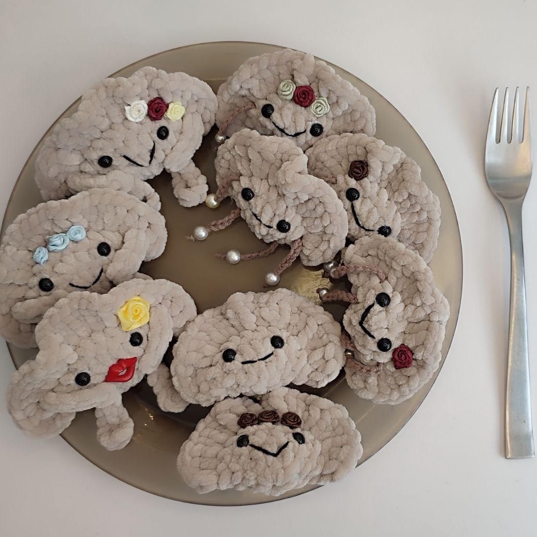 Dumpling Crochet pattern, food amigurumi