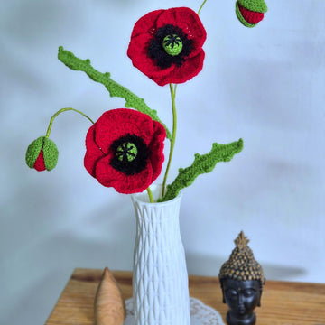 Poppy flower bouquet