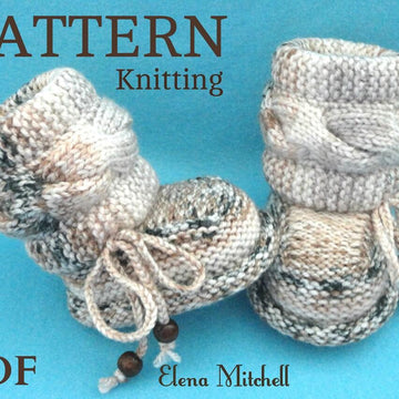 Knitting PATTERN Baby Booties Baby Boy Baby Girl