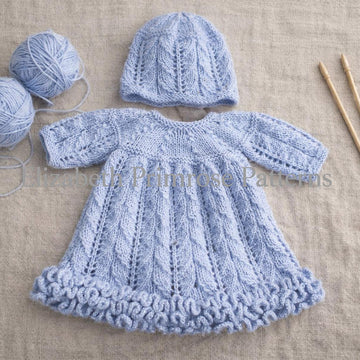 Triple Frill Doll Dress and Hat Knitting Pattern P59 – Elizabeth Primrose Patterns