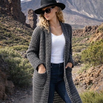 Volcanic Grace Long Cardigan