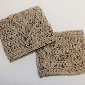 Three Cables Boot Cuffs