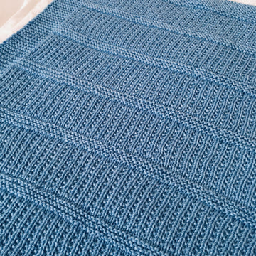 Ribbed Stripy Blanket