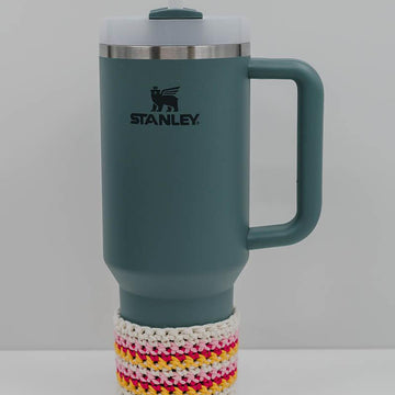 Striped Crochet Stanley Cup Boot