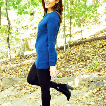 Sweater Weather Raglan Cable Knit Dress