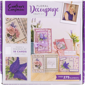 Crafter's Companion Craft Box Kit - Floral Decoupage