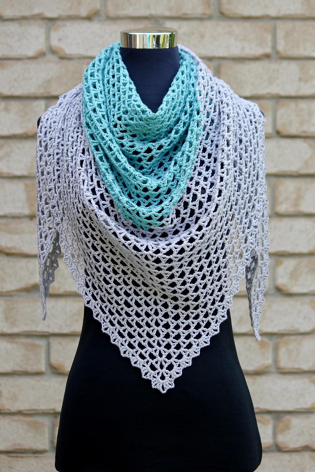 Almost a Granny Triangle Scarf